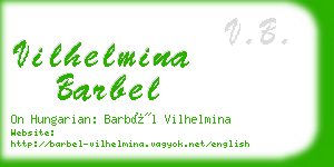 vilhelmina barbel business card